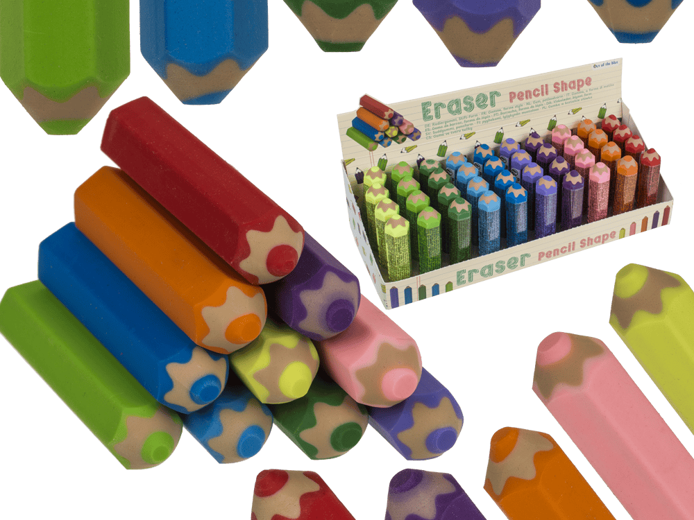 Eraser, Pencil shape, 6,6 cm,