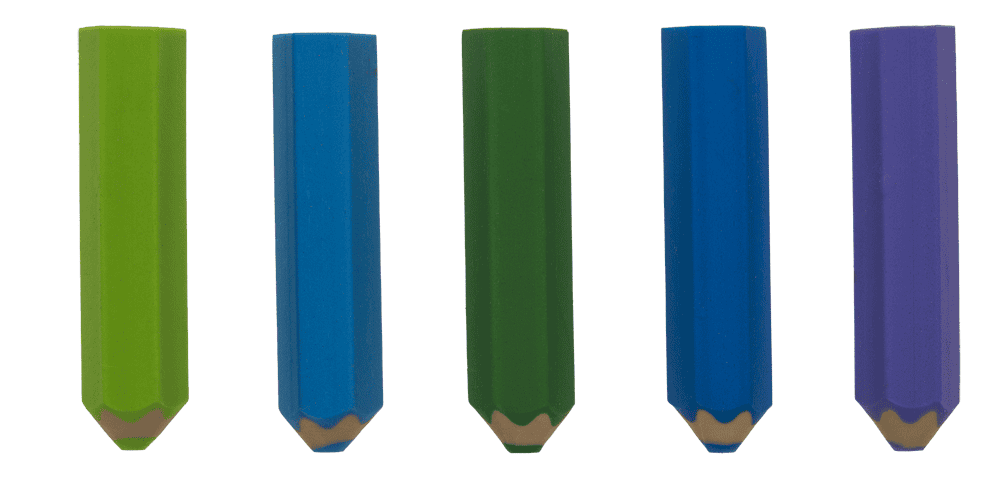 Eraser, Pencil shape, 6,6 cm,