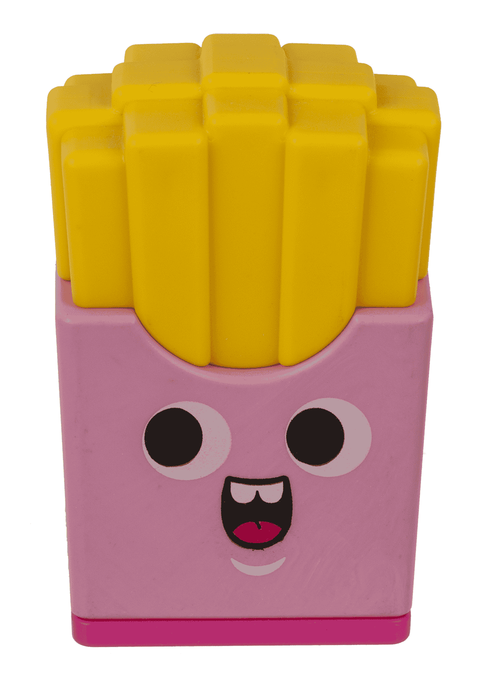 Eraser and double pencil sharpener, "Fries"