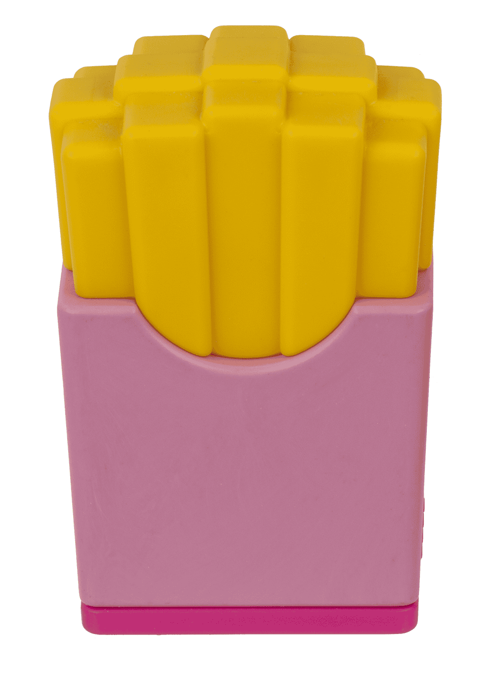 Eraser and double pencil sharpener, "Fries"