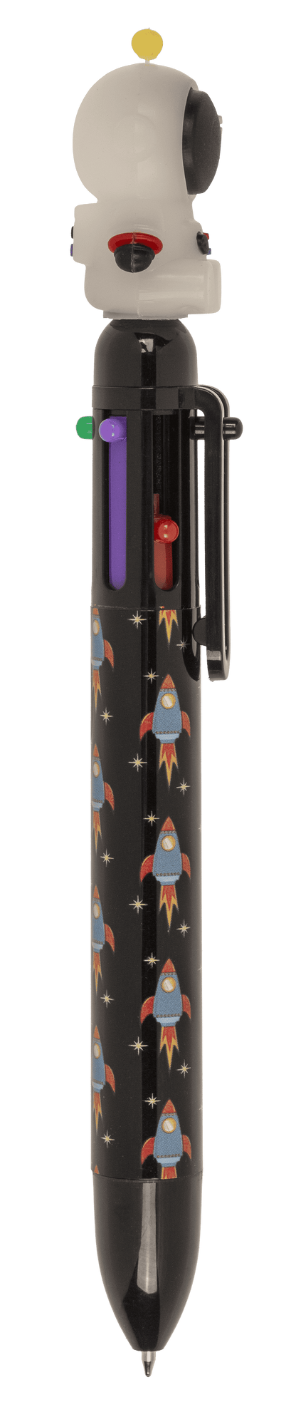 Ball Pen with 6 coloured cartridges, Space,