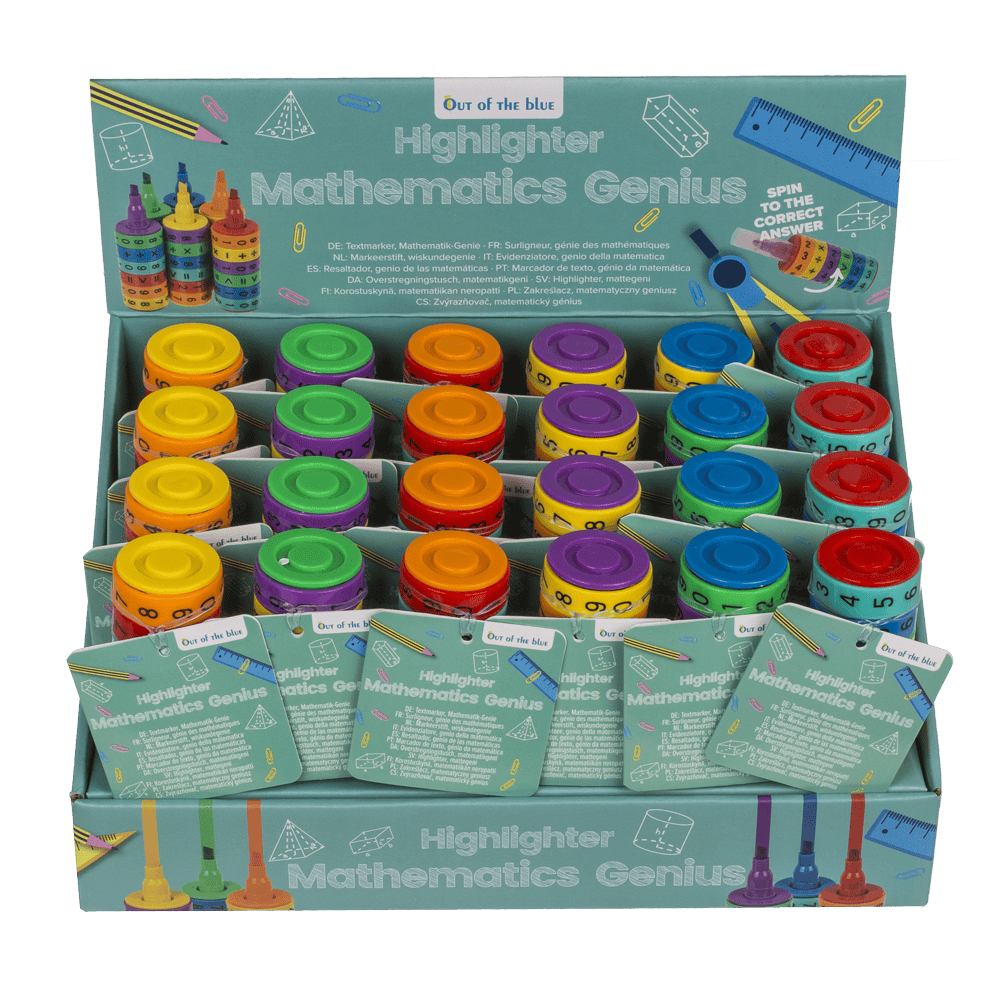 Highlighter, Mathematics Genius, 10,5 x 3 cm,