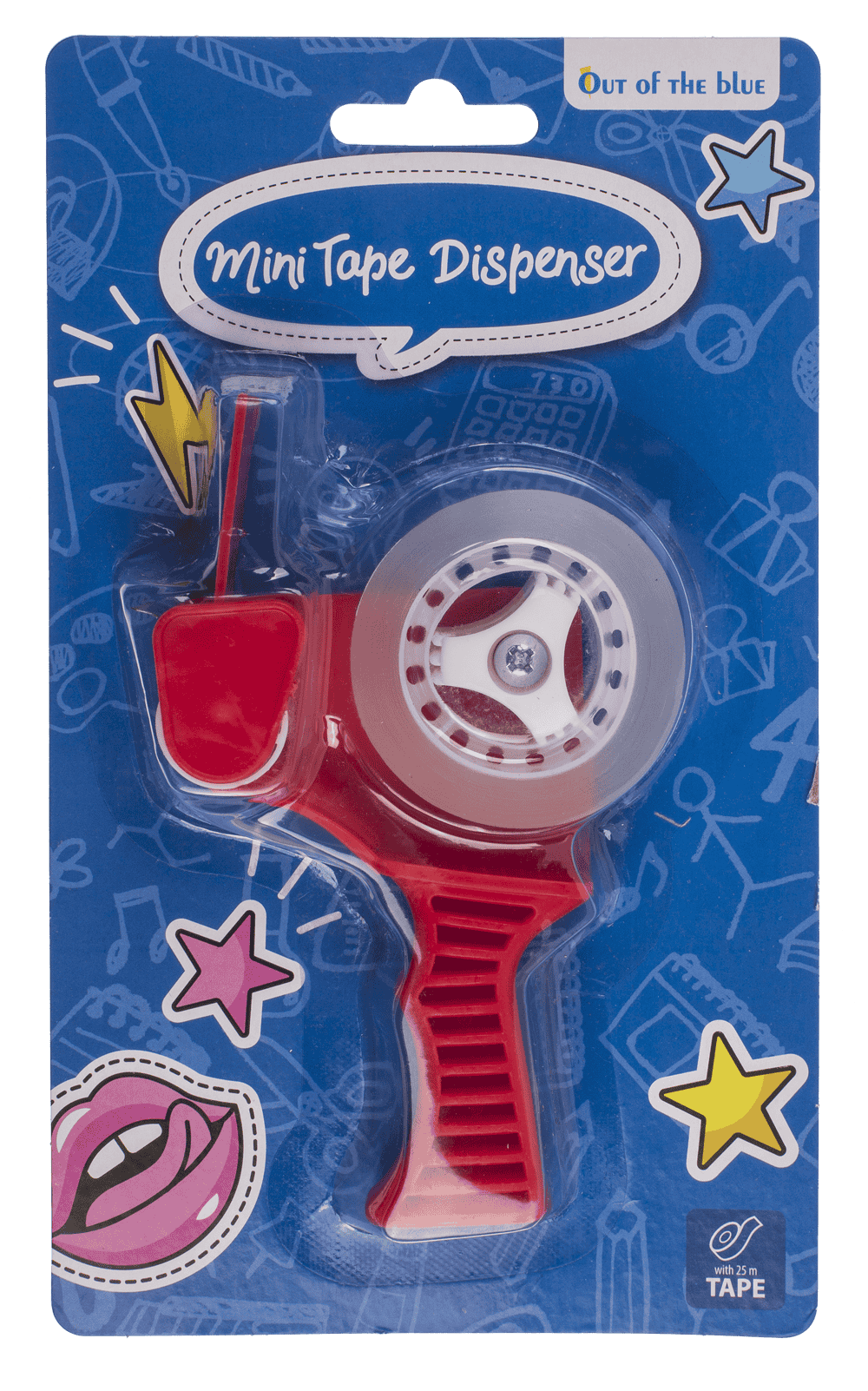 Mini Tape Dispenser, 7 x 3 x 12,5 cm,