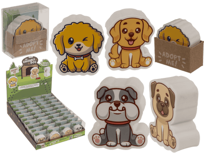 Eraser, Dog, approx. 4,2 x 2,3 cm,