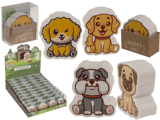 Eraser, Dog, approx. 4,2 x 2,3 cm,