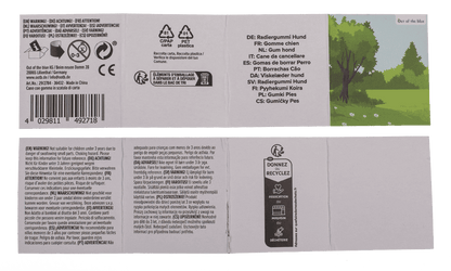 Eraser, Dog, approx. 4,2 x 2,3 cm,