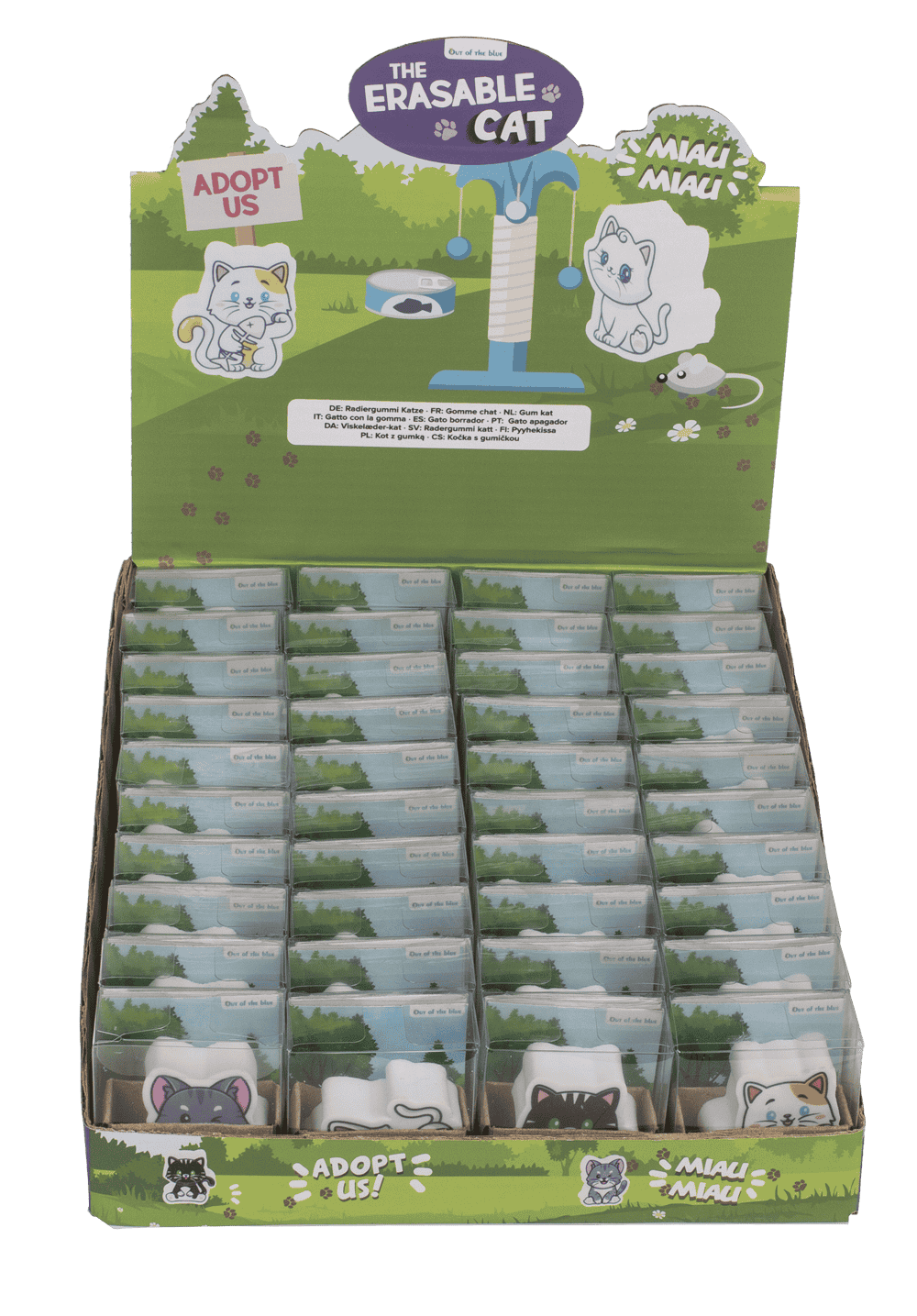 Eraser, Cat, approx. 4,2 x 2,3 cm,