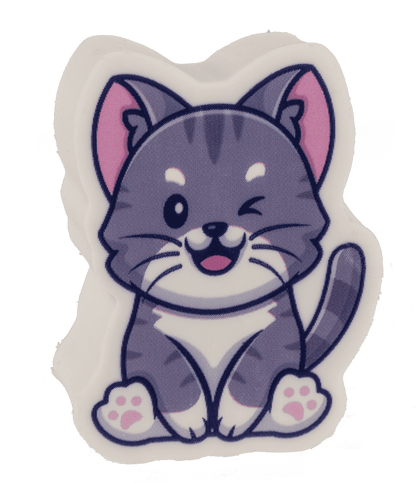 Eraser, Cat, approx. 4,2 x 2,3 cm,