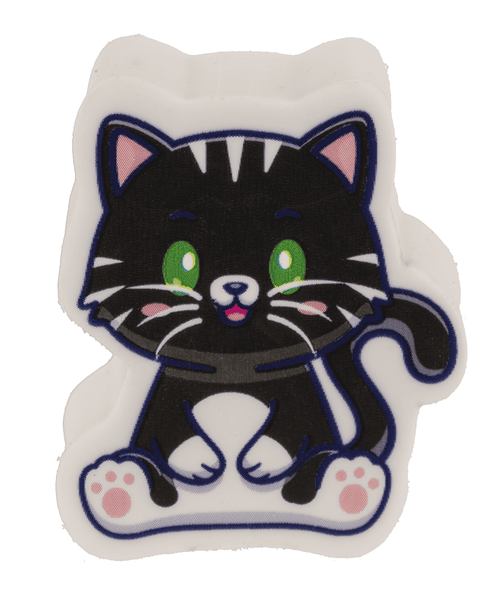 Eraser, Cat, approx. 4,2 x 2,3 cm,