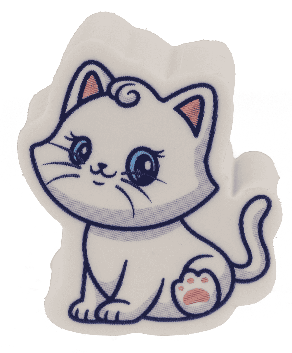 Eraser, Cat, approx. 4,2 x 2,3 cm,