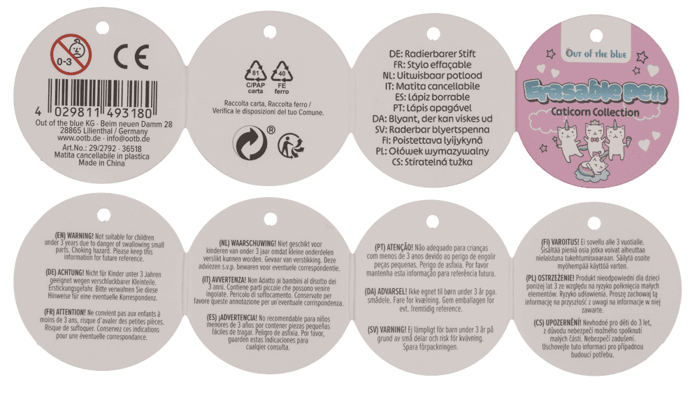 Erasable Pen, Mystical Cat Collection,