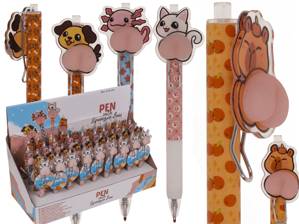 Pen with Bum, 14 cm,