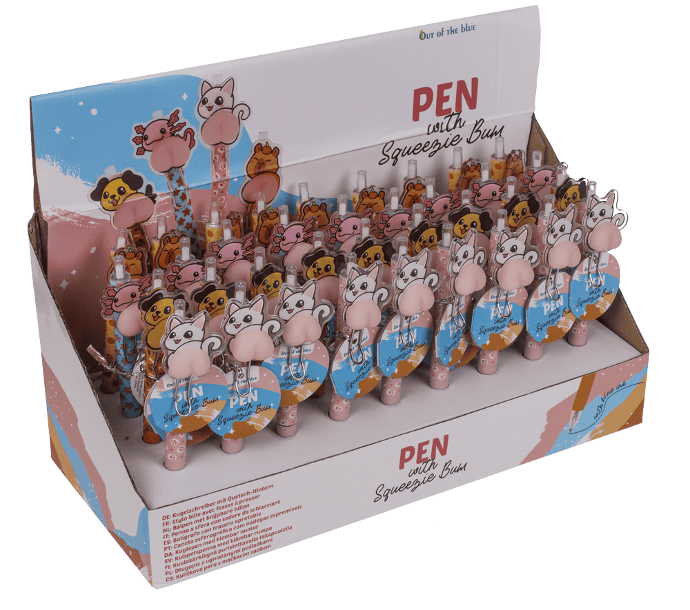 Pen with Bum, 14 cm,