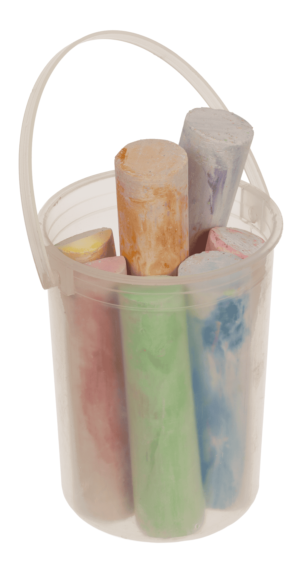 Pavement chalk, marble colours,