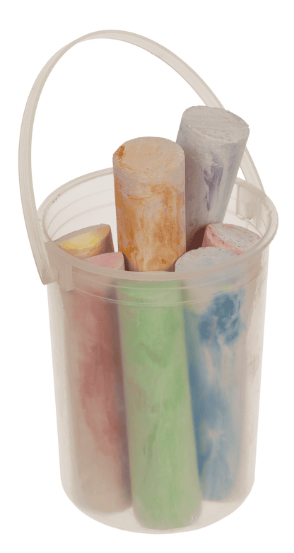 Pavement chalk, marble colours,