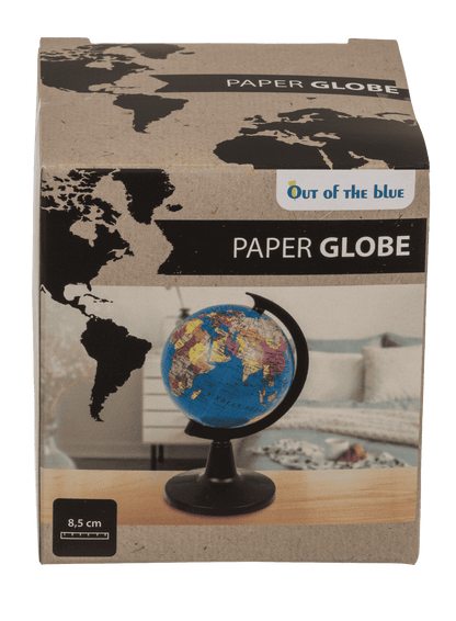 Globe, D: 8,5 cm, made of paper,