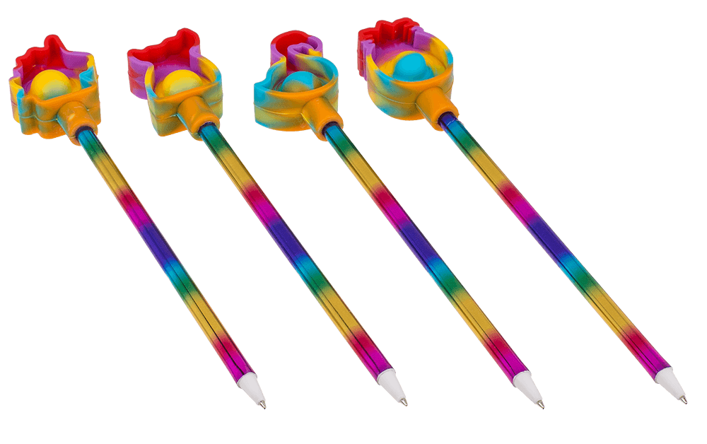 Pen, Rainbow Fidget Pop Toy,
