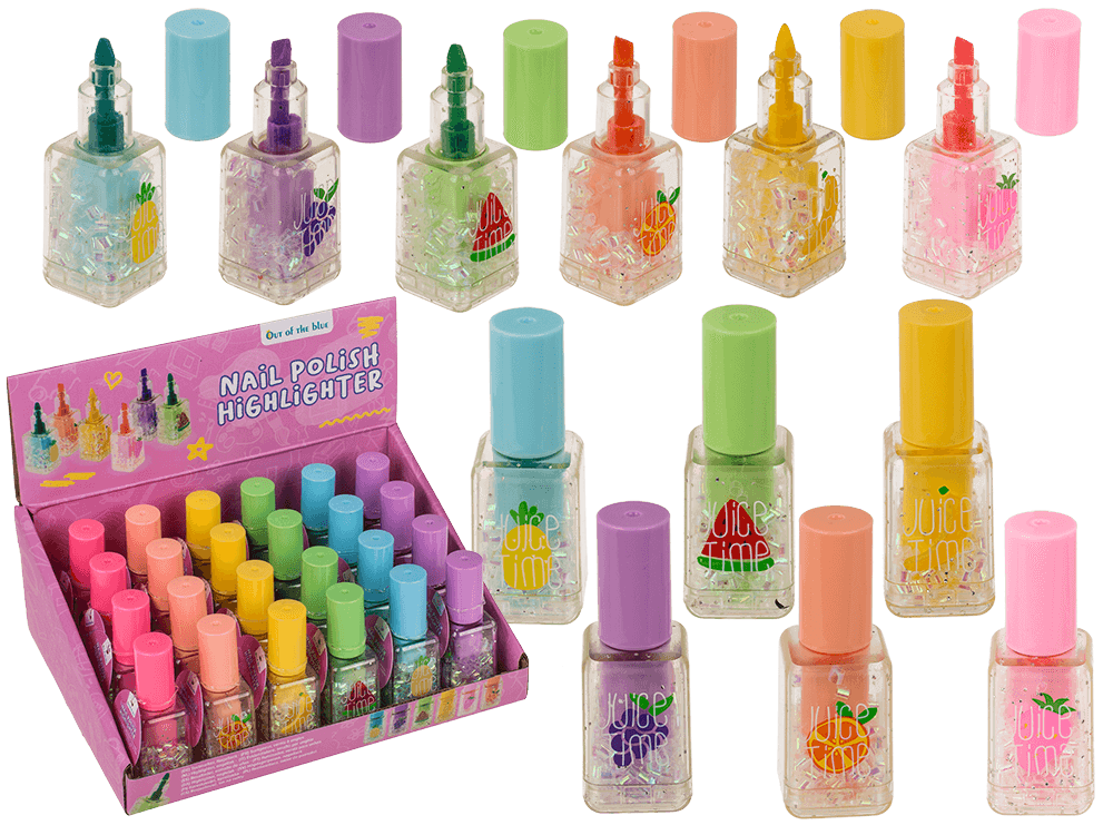 Highlighter, Glitter, ca. 2,3 x 7 cm,