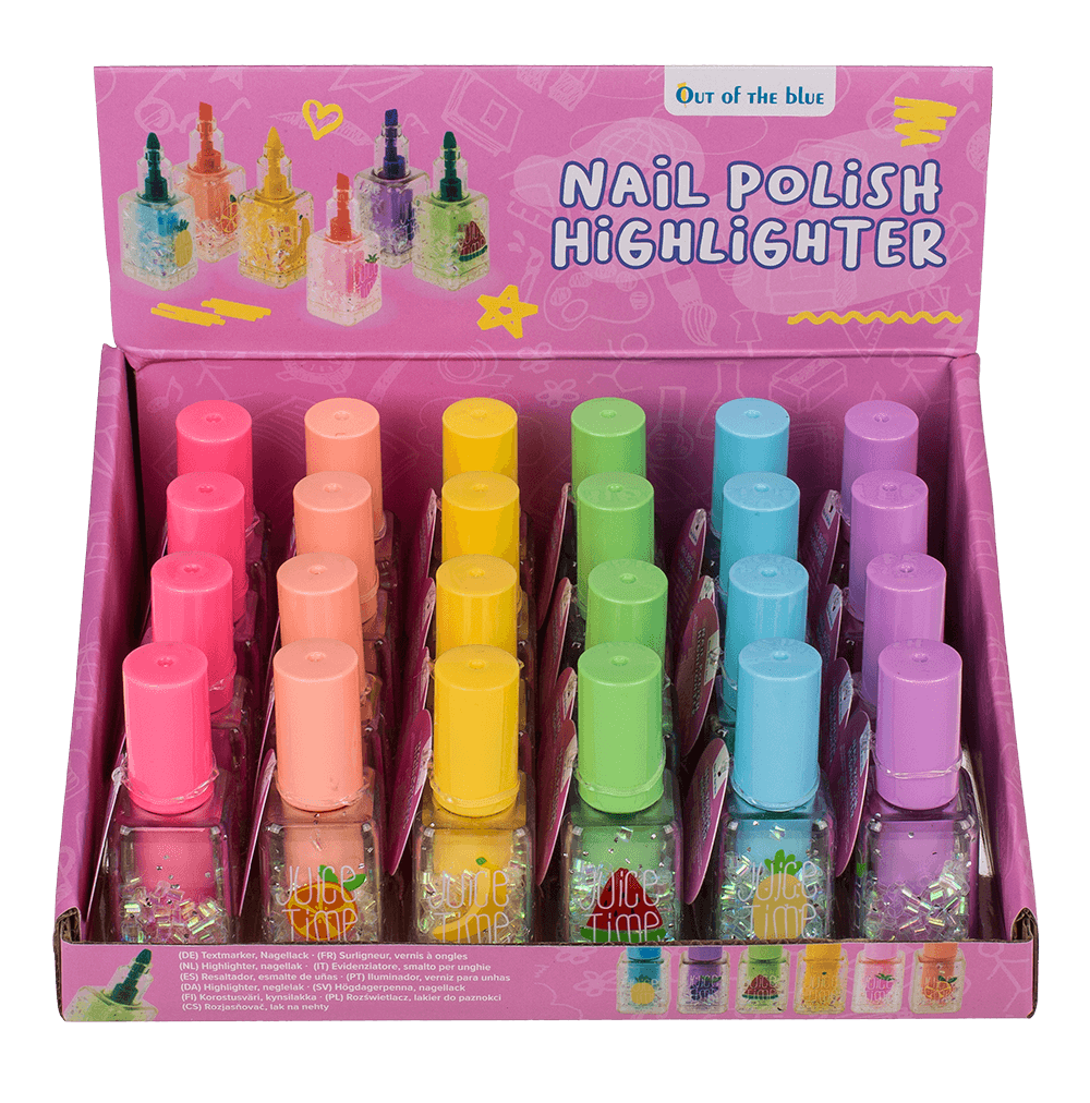 Highlighter, Glitter, ca. 2,3 x 7 cm,