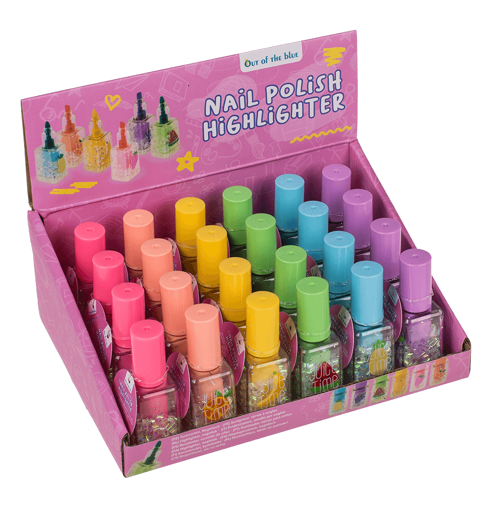 Highlighter, Glitter, ca. 2,3 x 7 cm,