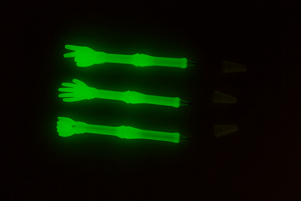 Pen, Hand Gestures, Glow in the dark,