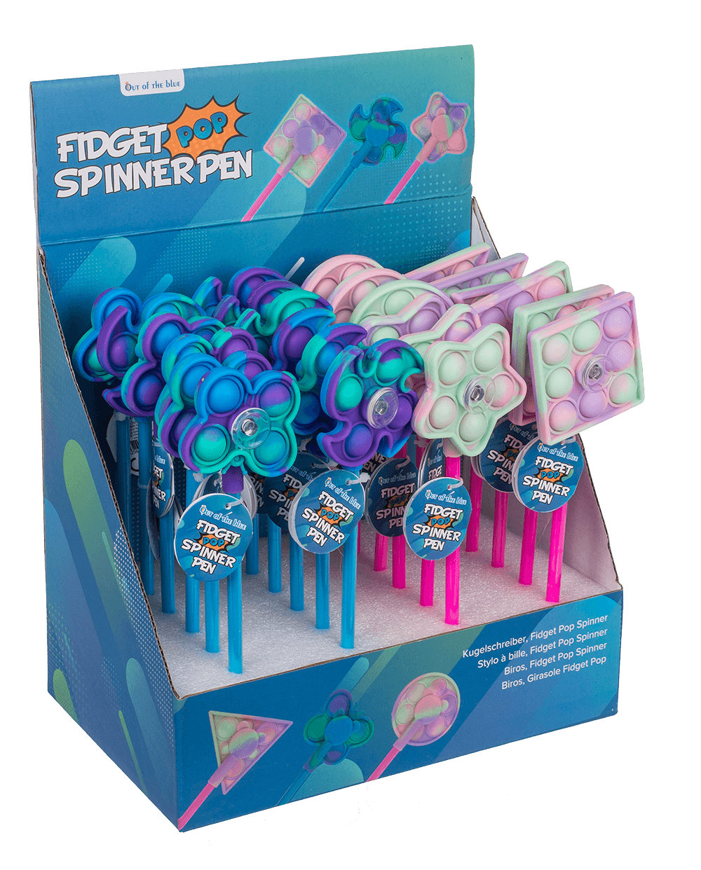 Pen, Fidget Pop Spinner, approx. 24 cm,