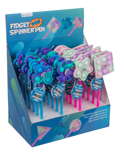 Pen, Fidget Pop Spinner, approx. 24 cm,