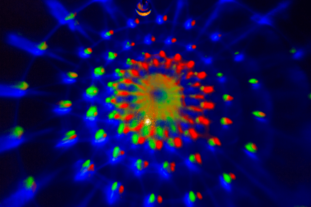 Pen, Disco ball, with LED (incl. batteries)