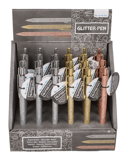Metal pen, Glitter,