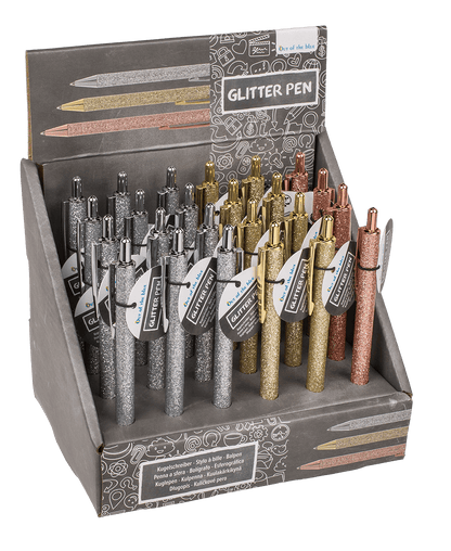 Metal pen, Glitter,