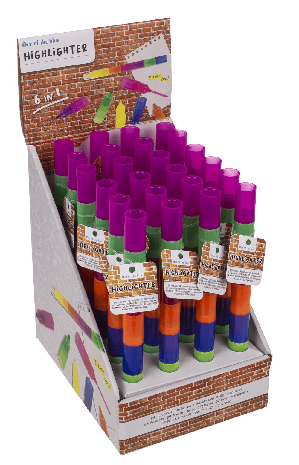 Highlighter, 6 in 1,