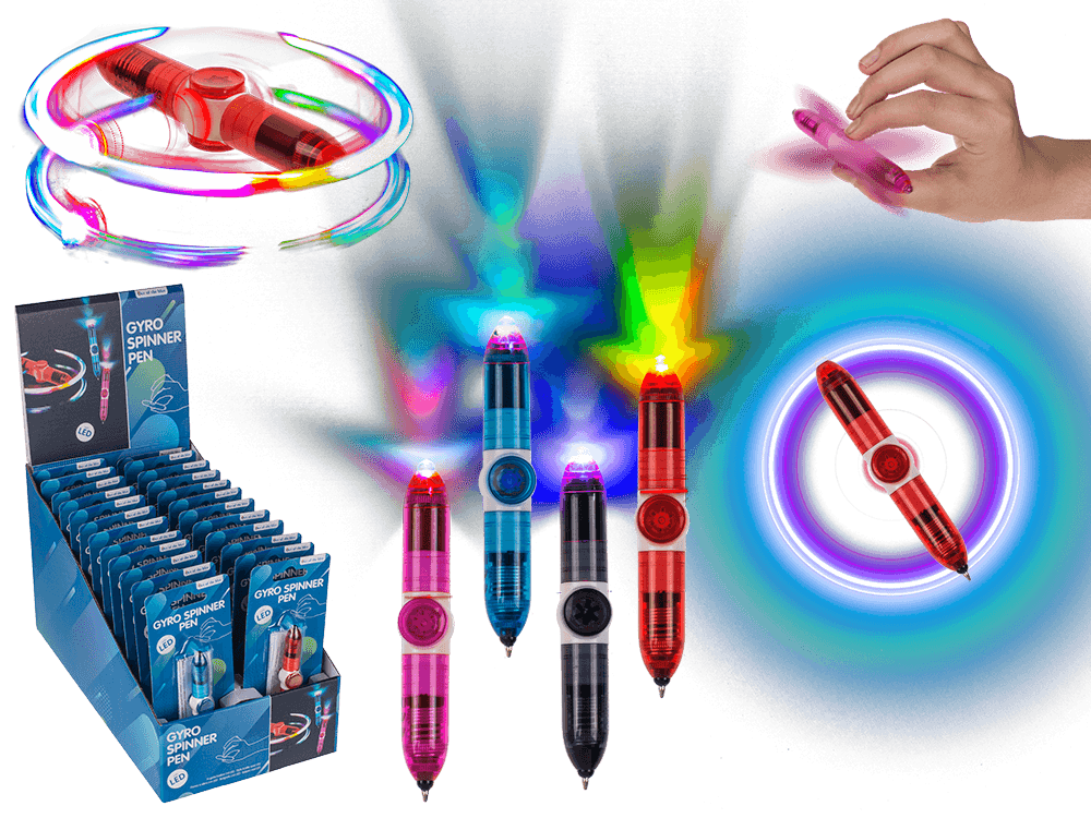 Pen, Gyro Spinner with LED,