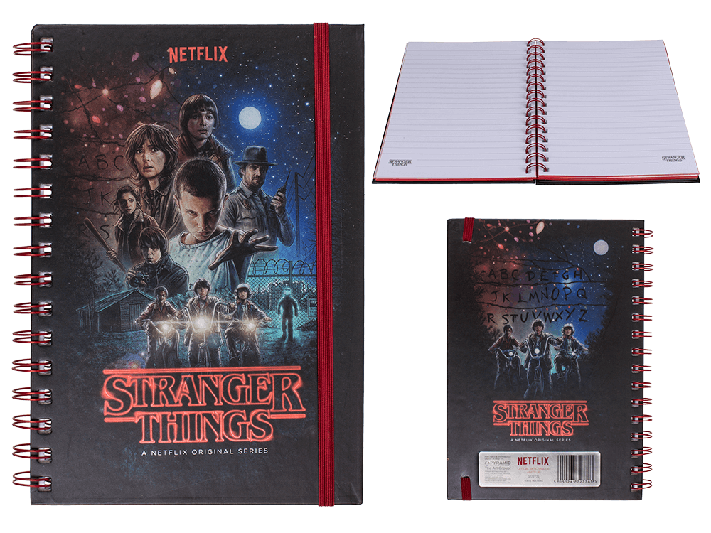 Spiral bound book, Stranger Things,