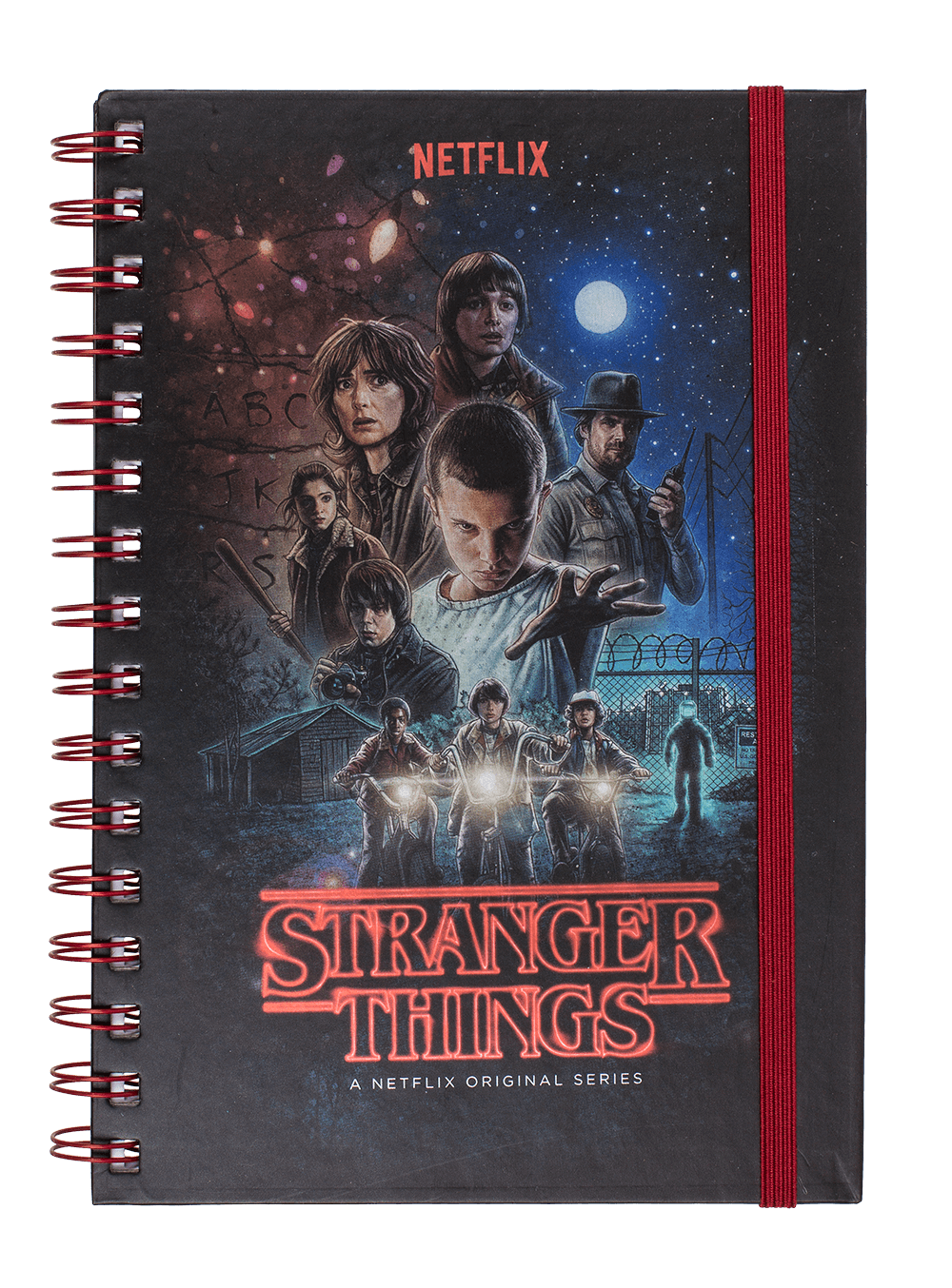 Spiral bound book, Stranger Things,