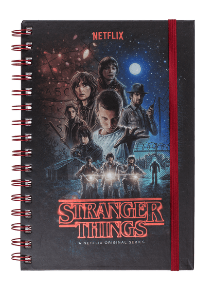 Spiral bound book, Stranger Things,