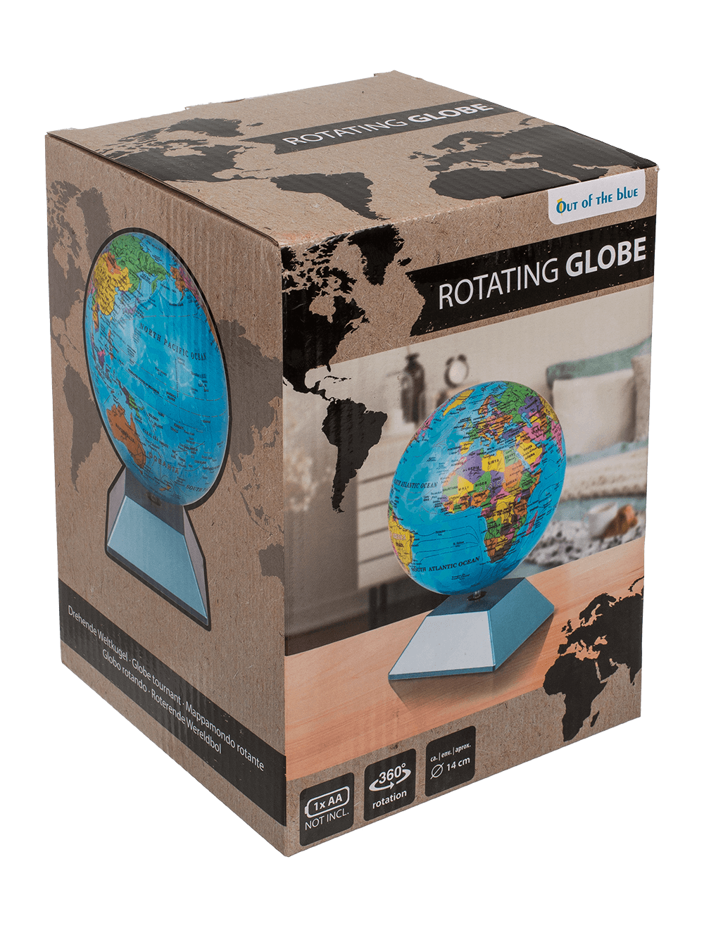 Rotating globe,