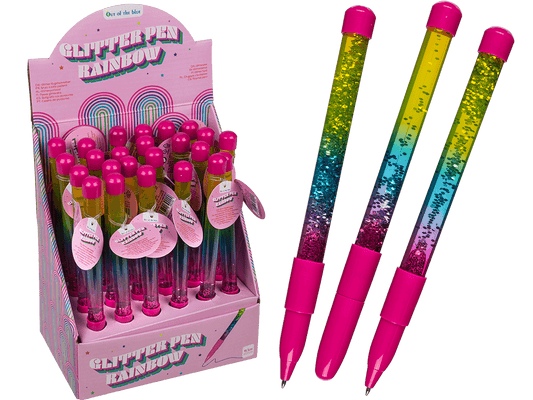Plastic pen, Liquid Glitter,