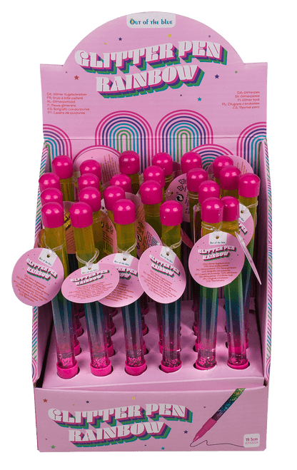 Plastic pen, Liquid Glitter,