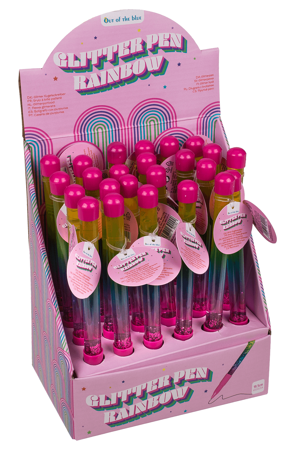 Plastic pen, Liquid Glitter,