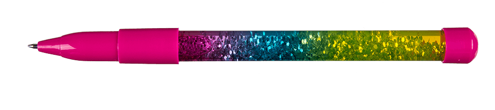 Plastic pen, Liquid Glitter,