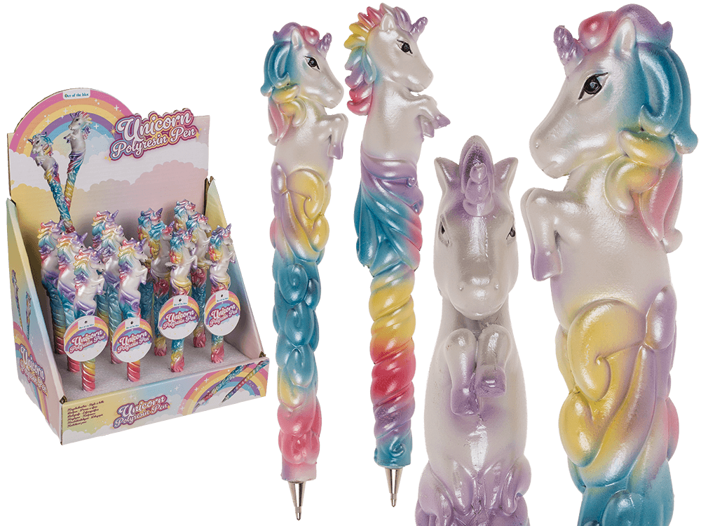 Polyresin pen, Unicorn,