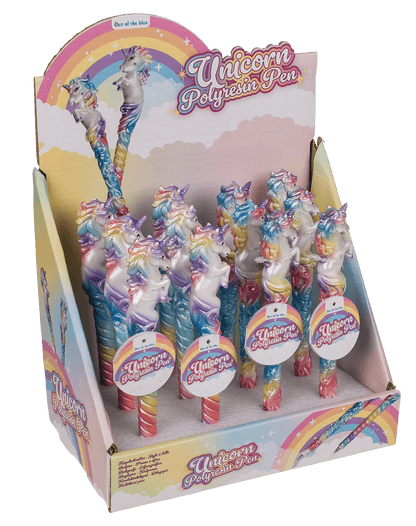 Polyresin pen, Unicorn,