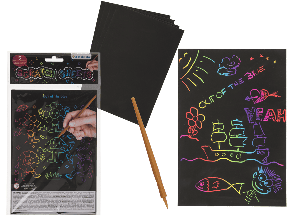 Scratch Sheet, Colourful,