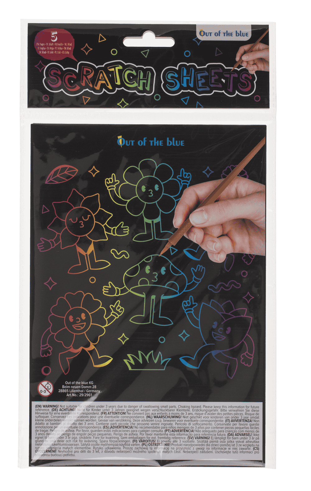 Scratch Sheet, Colourful,