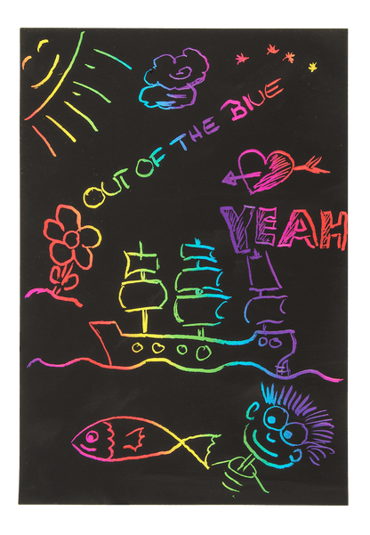 Scratch Sheet, Colourful,