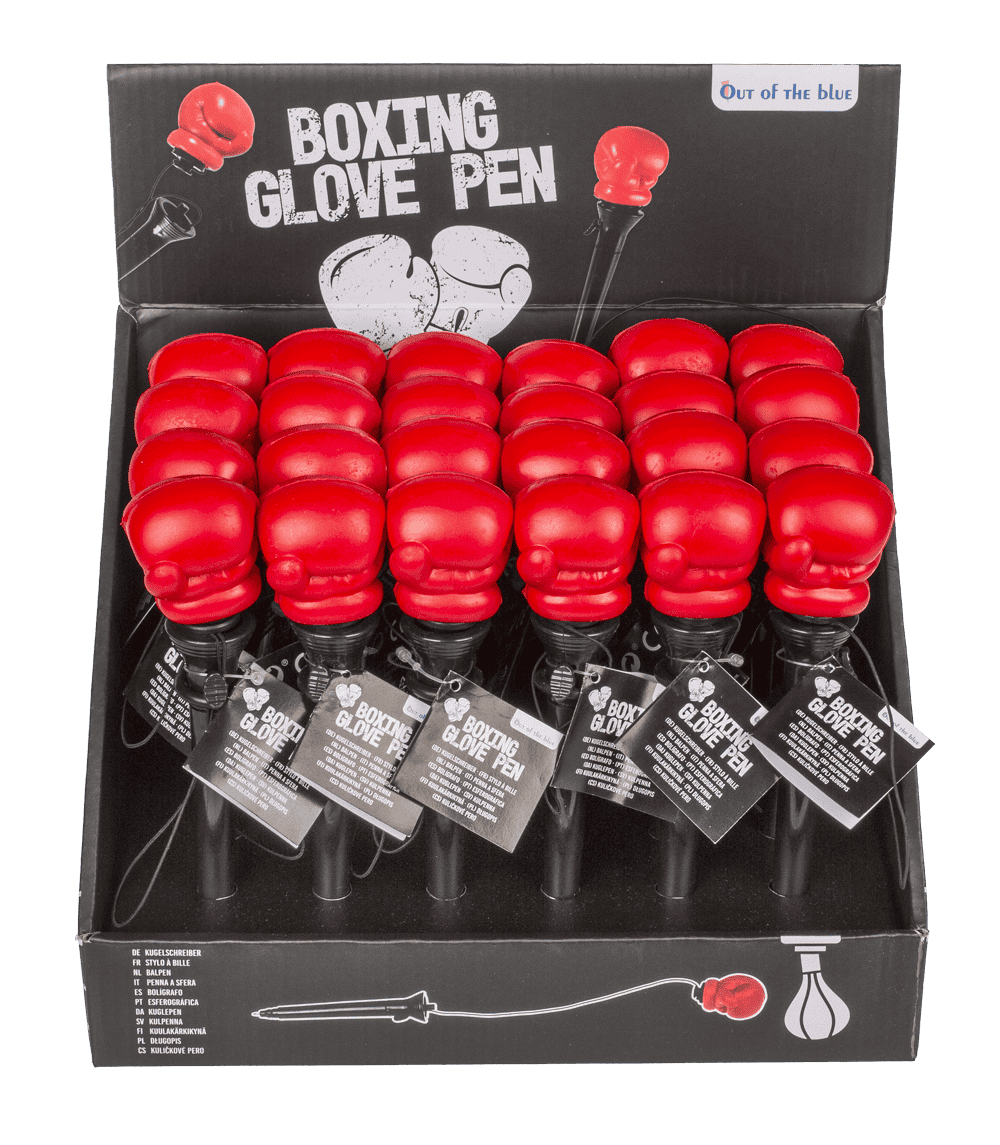 Ball Pen, Boxing Glove with activation mechanism,