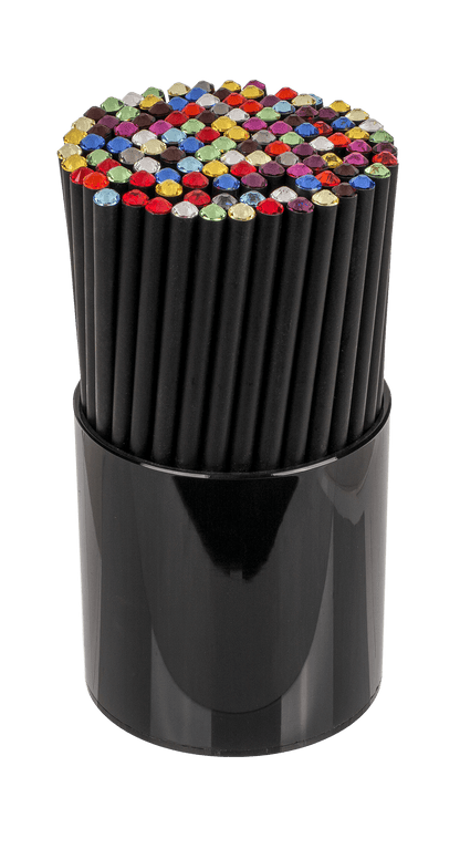 Black pencil with Swarovski stone,