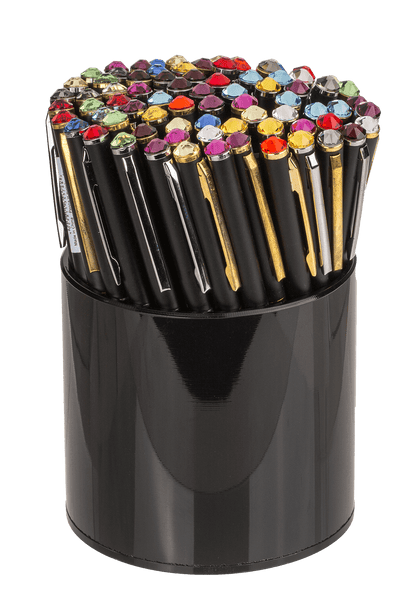 Black pen with Swarovski stone,