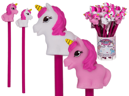 Pencil with topper, Unicorn,