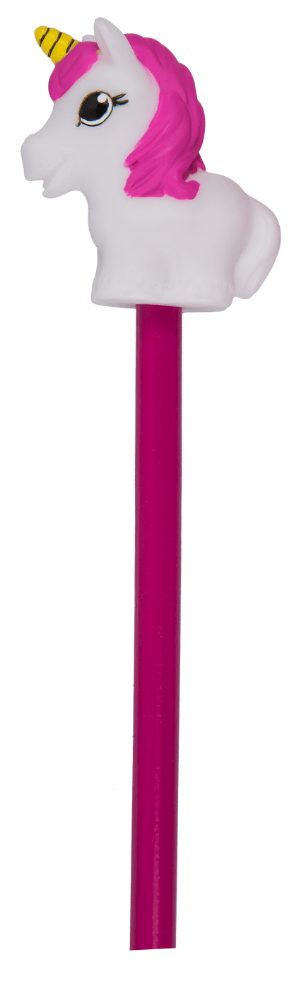 Pencil with topper, Unicorn,